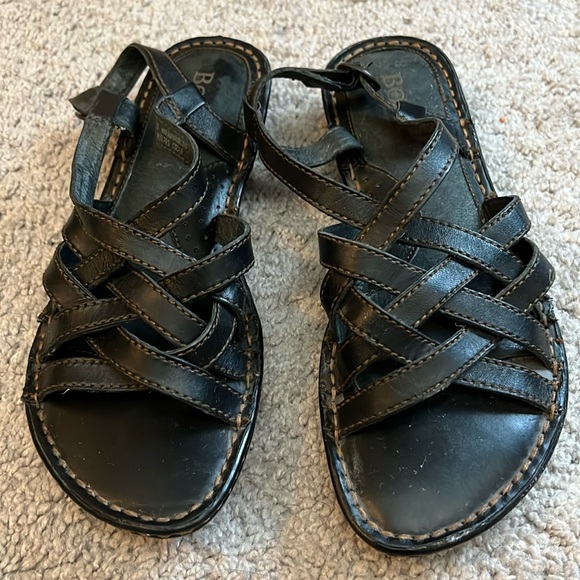 Born Shoes - Born Black Strappy Sandals